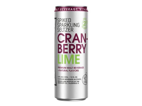 Order Smirnoff Seltzer Cranberry Lime - 6x 12oz Cans food online from Booze & Brews Liquor store, Burbank on bringmethat.com