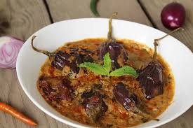 Order Baigan Ka Curry (Eggplant)    (16 oz.) food online from Chef of India store, Jersey City on bringmethat.com