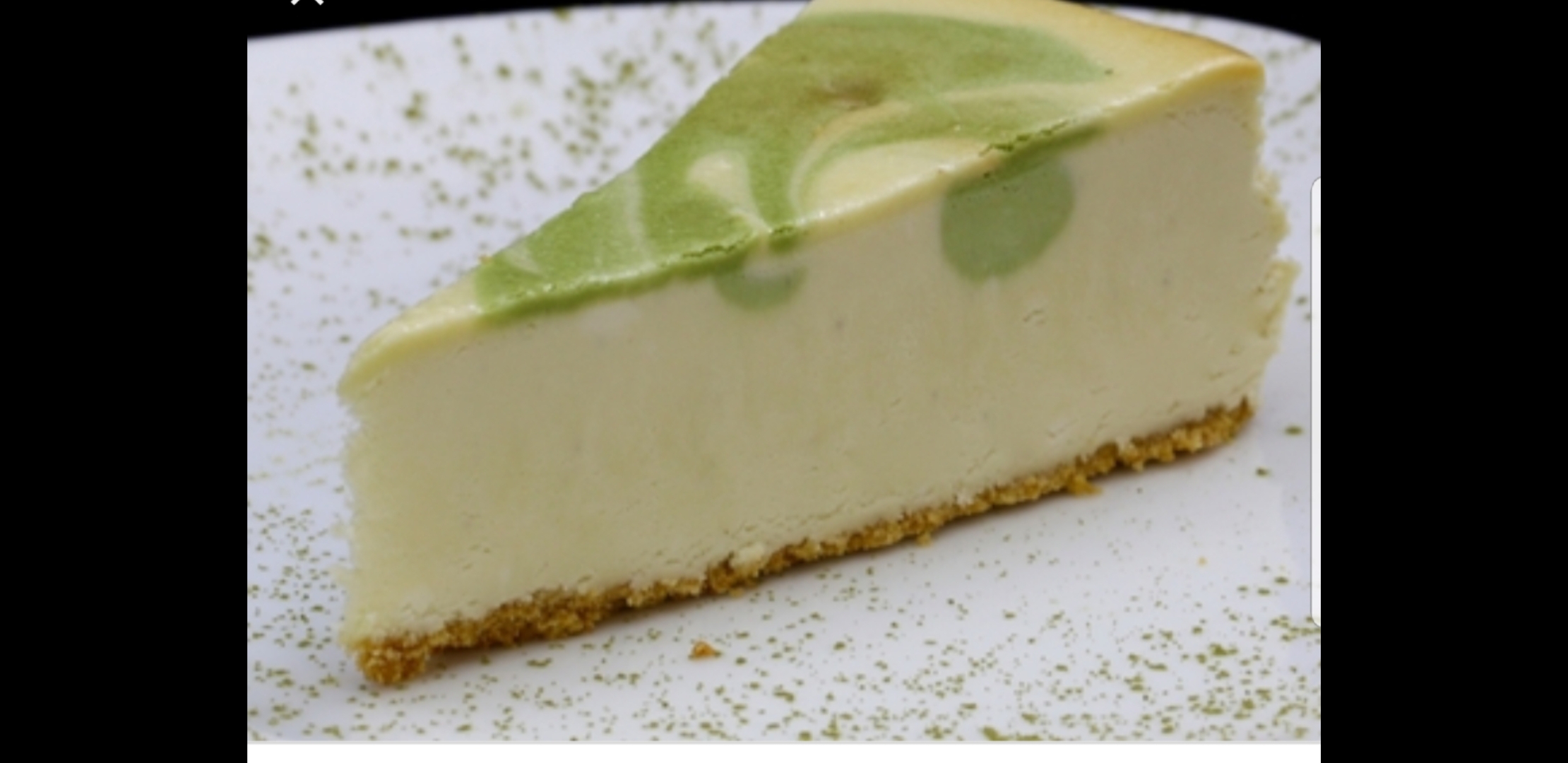 Order Green Tea Cheese Cake food online from Romeo's Pizza and Pasta store, Wadsworth on bringmethat.com