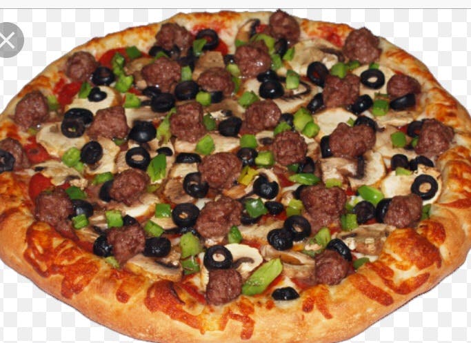 Order #1. Combination Pizza - Small 12'' food online from New York Pizza & Pasta store, Pleasanton on bringmethat.com