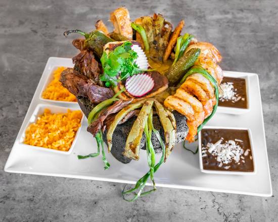 Order Molcajete  food online from Tekila Mexican Grill And Cantina store, Park City on bringmethat.com