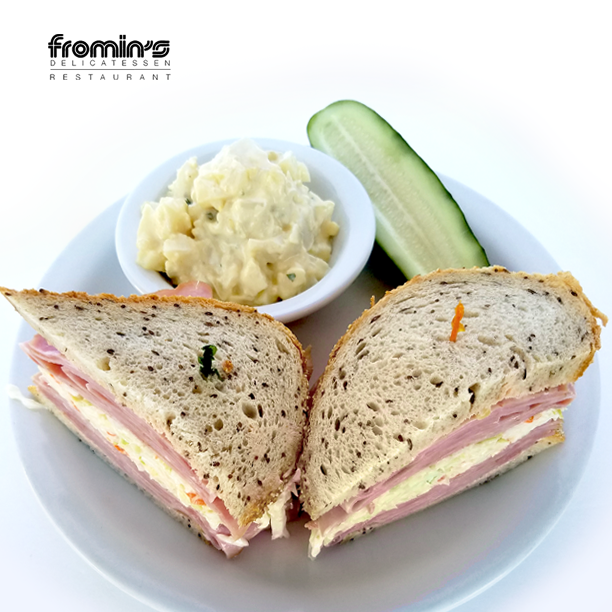 Order Sky High Honey Cured Ham Sandwich food online from Fromins store, Santa Monica on bringmethat.com