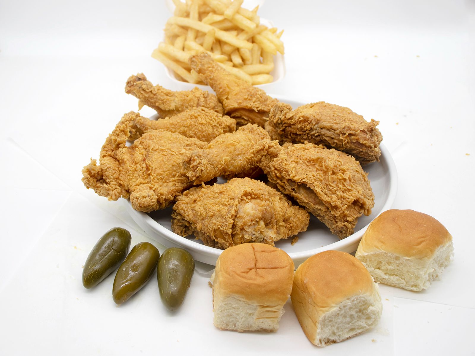 Order 8pc Legs & Thighs Meal Deal food online from Seashell #6 store, Chicago on bringmethat.com