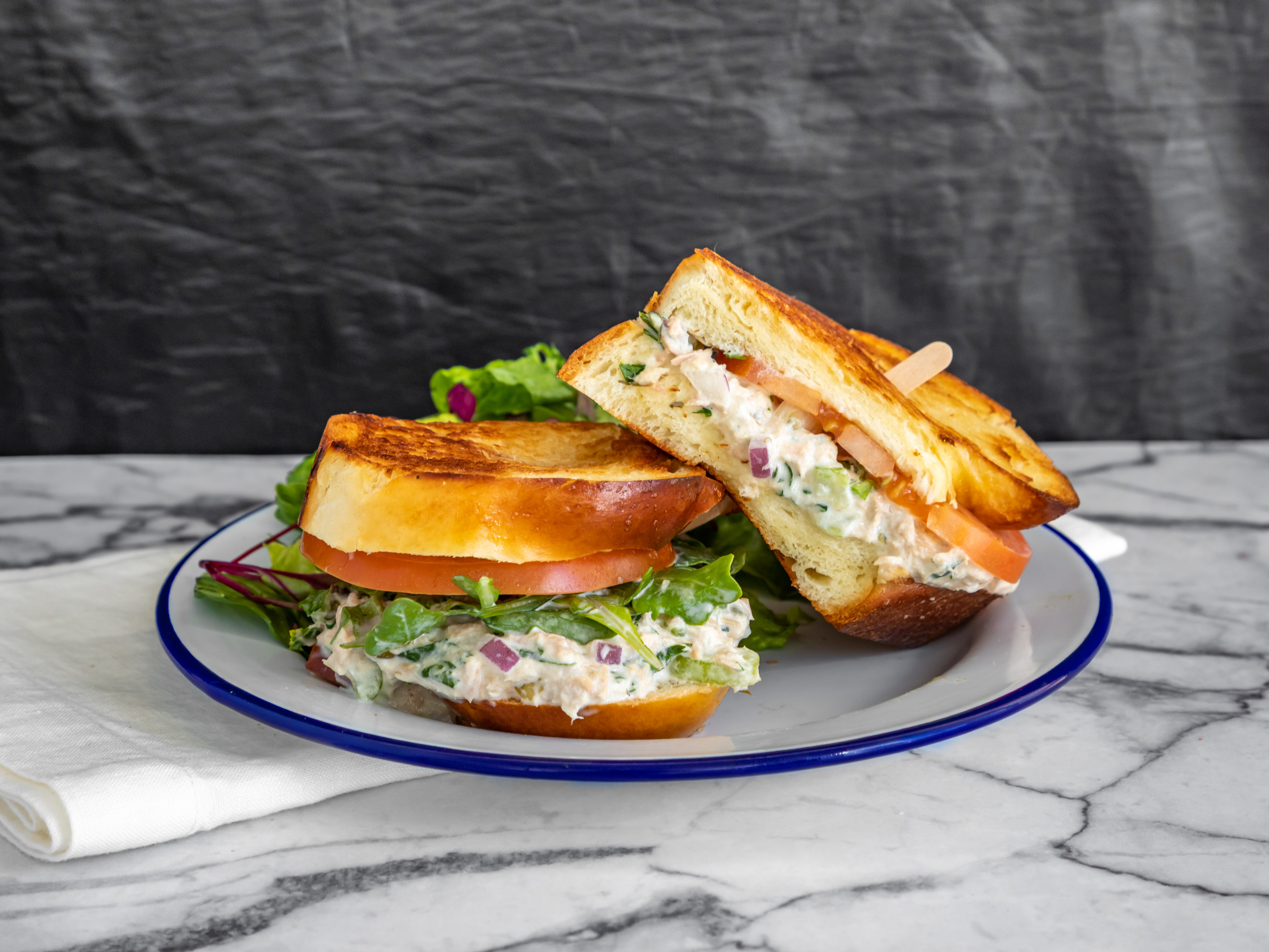 Order Tuna Salad Sandwich food online from Café Lovi store, Santa Monica on bringmethat.com
