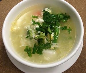 Order 16. Egg Drop Soup food online from Lisu's Thai Taste | Roseville store, Roseville on bringmethat.com