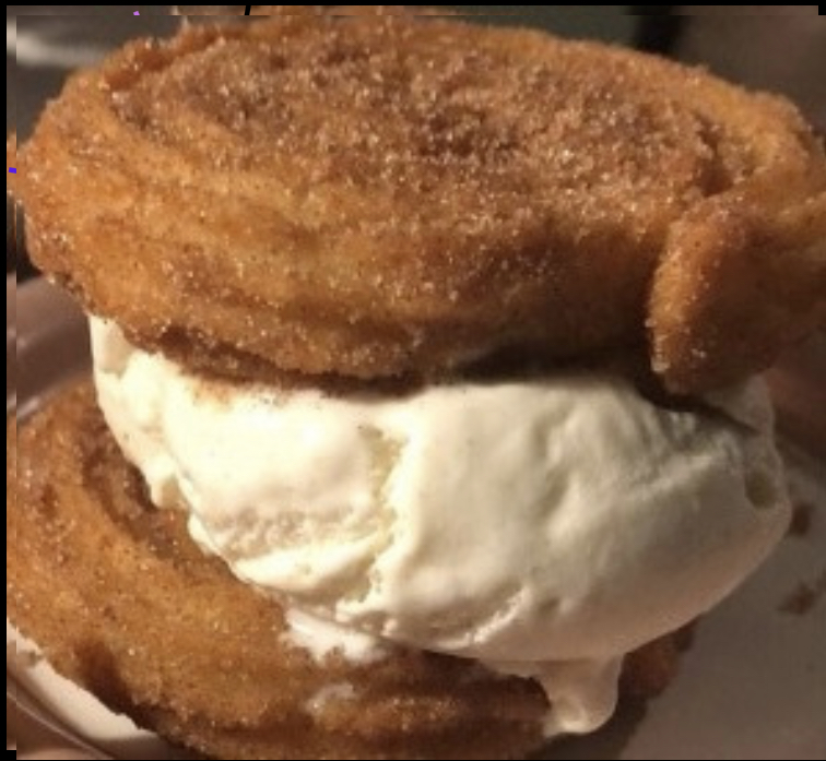 Order Churro icecream sandwich  food online from Double Dipper store, Claymont on bringmethat.com