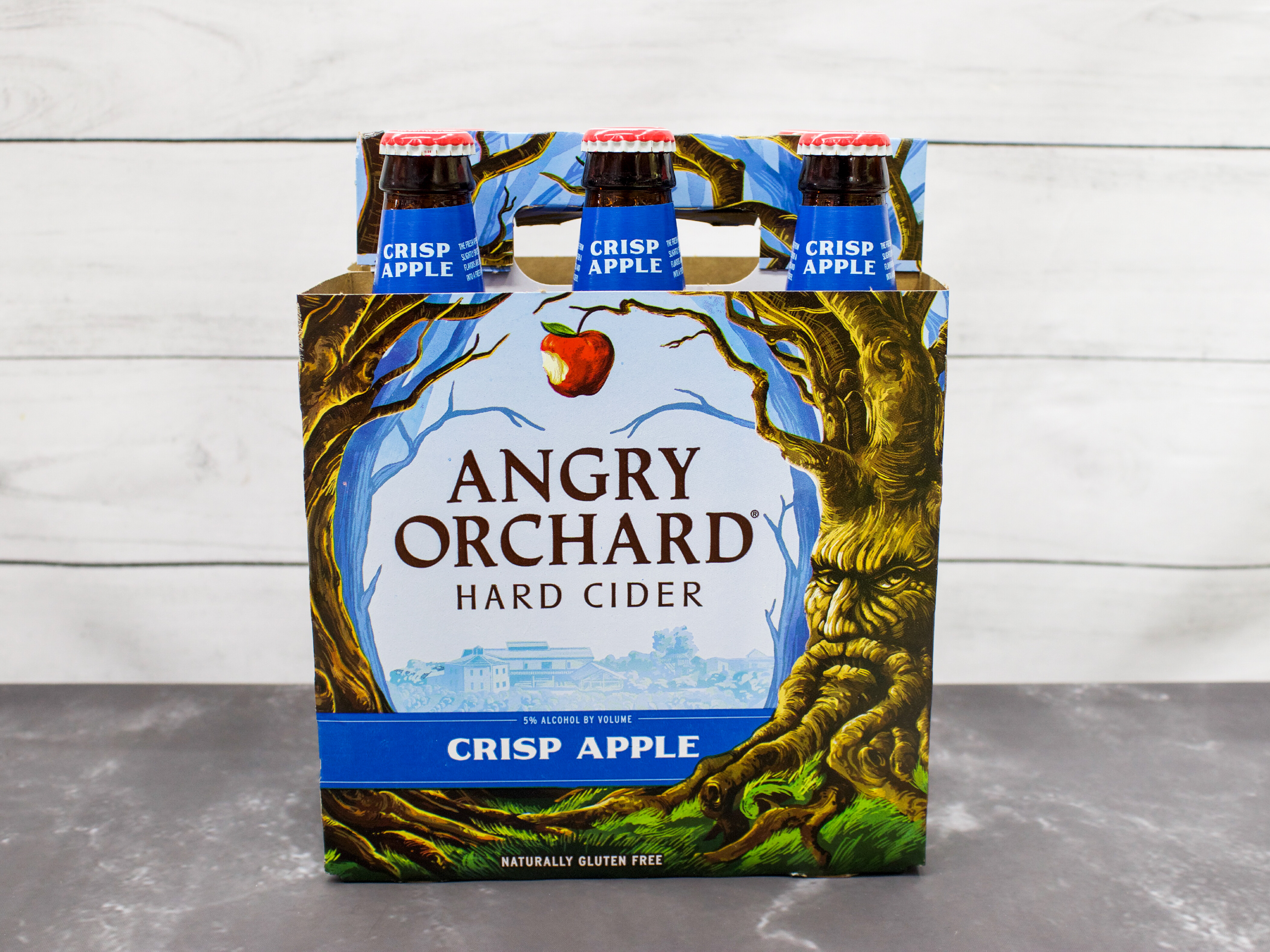 Order 12 oz. Angry Orchard Hard Cider, Crisp Apple, 6-Pack Bottles ABV 5% food online from Bailey Plaza Liquors store, Mountain View on bringmethat.com