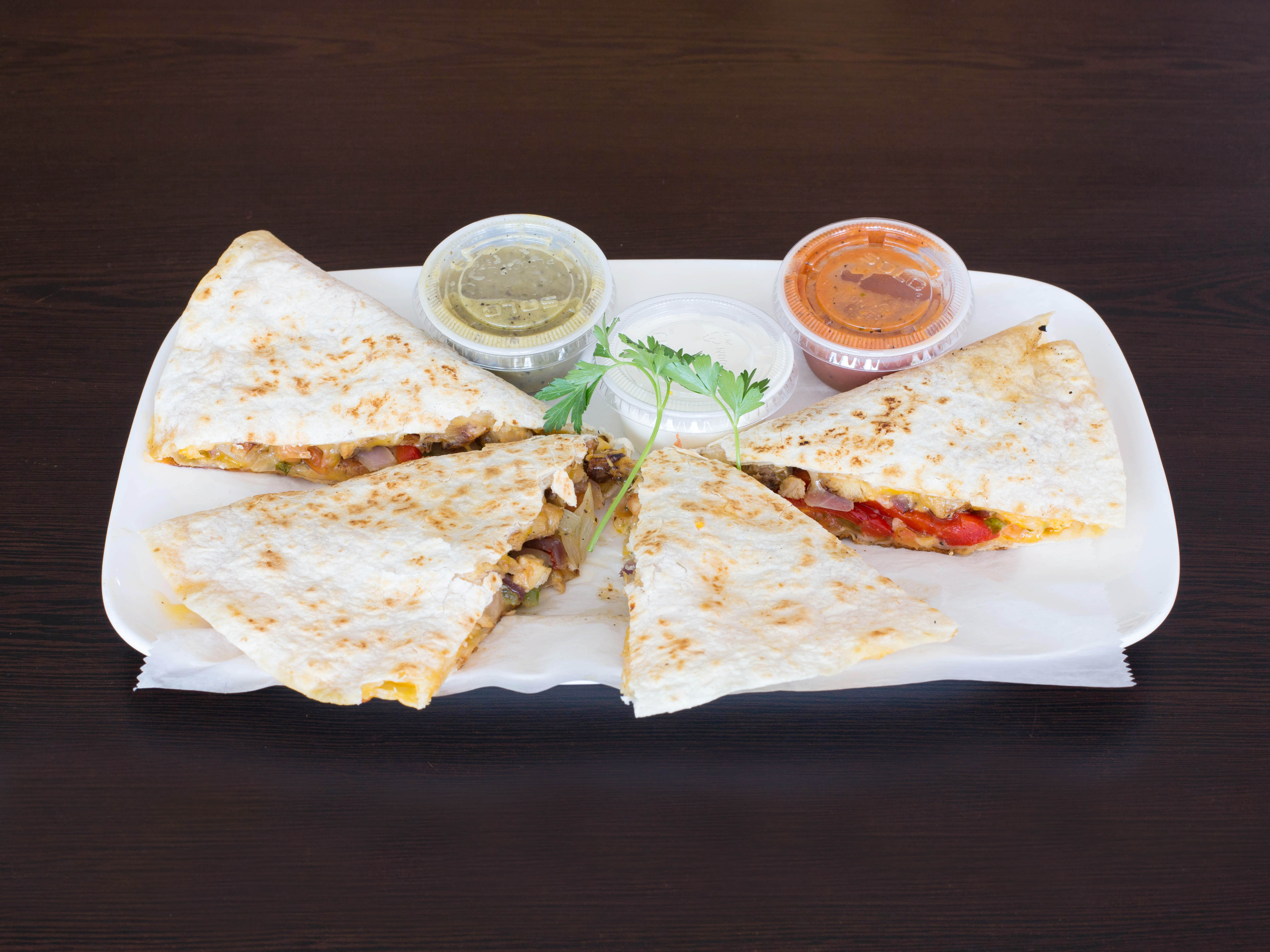 Order Chicken quesdailla food online from Chipot Lee store, East Orange on bringmethat.com