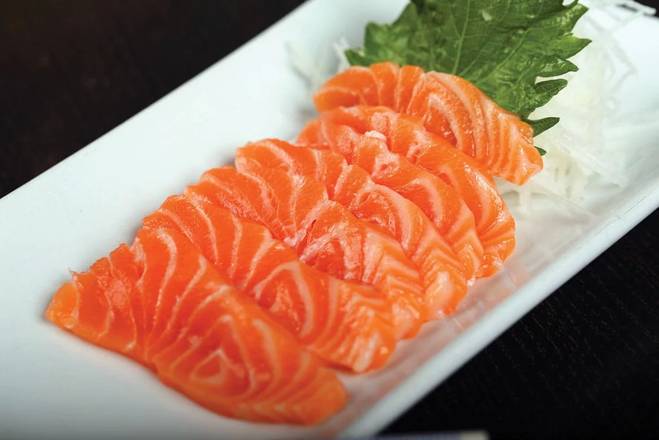 Order Salmon Sashimi (7 pcs) food online from Shabu On Fire store, Huntington Beach on bringmethat.com