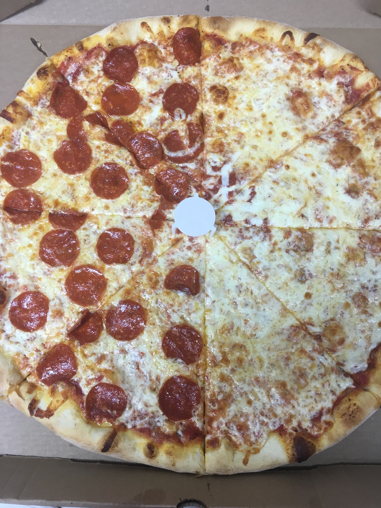 Order Two 18” XL 1-Topping Pizzas food online from Sal’s NY Slice Pizzeria store, Virginia Beach on bringmethat.com