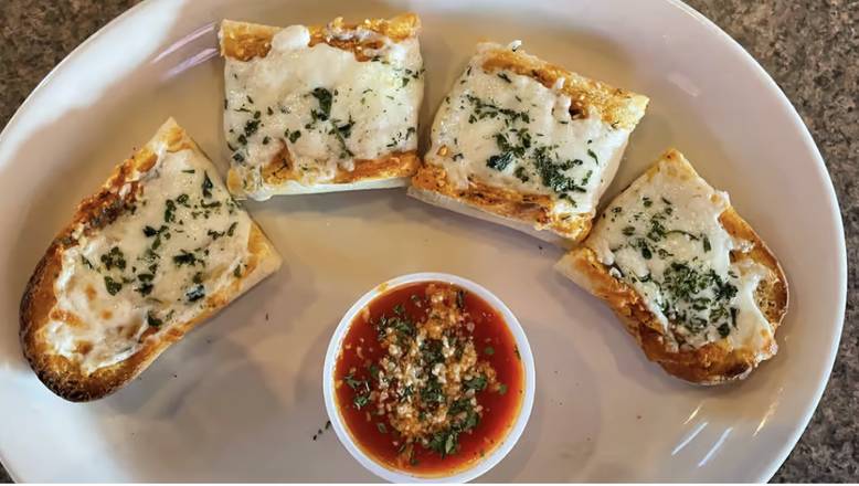 Order Garlic Bread with Cheese (8 pcs) food online from Celestinos Ny Pizza & Pasta store, Rocklin on bringmethat.com