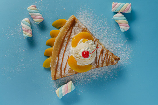 Order Crepe Peach food online from Crepes And Fresas store, Duluth on bringmethat.com