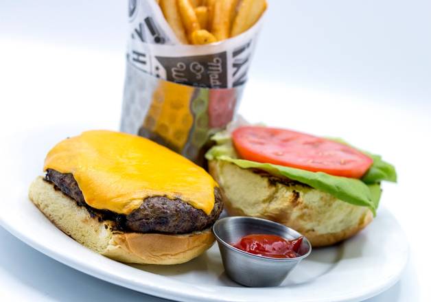 Order 10oz Prime Angus Burger food online from Mill Creek Tavern store, Bayville on bringmethat.com
