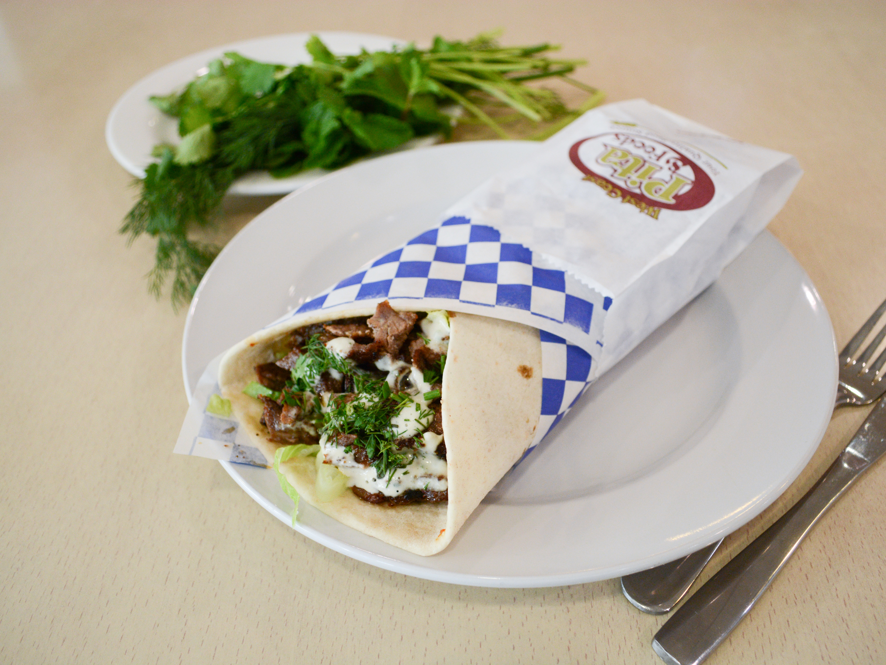 Order 1. Beef Shawarma food online from Mint & Olives store, Seattle on bringmethat.com