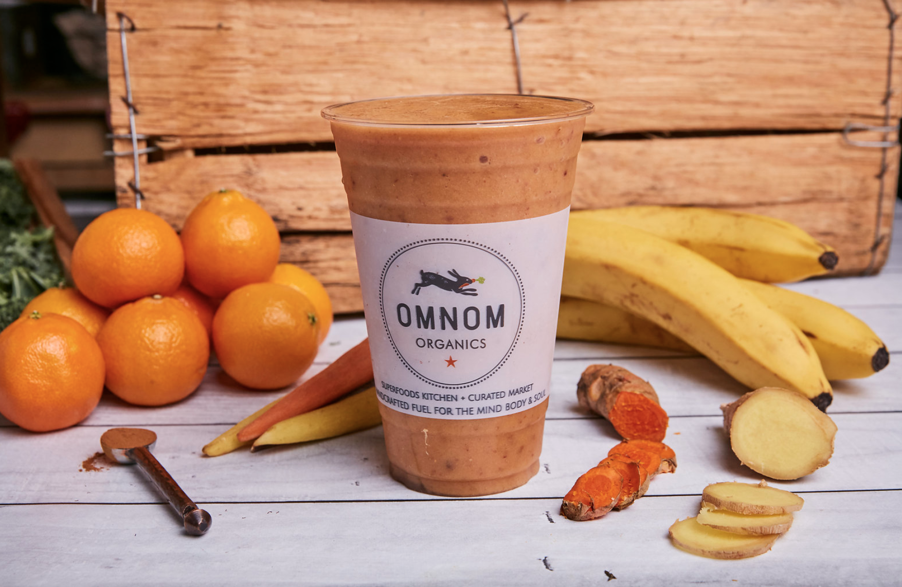 Order Golden Healer Smoothie | Well-Being + Glow food online from Om Nom Cafe store, Los Angeles on bringmethat.com