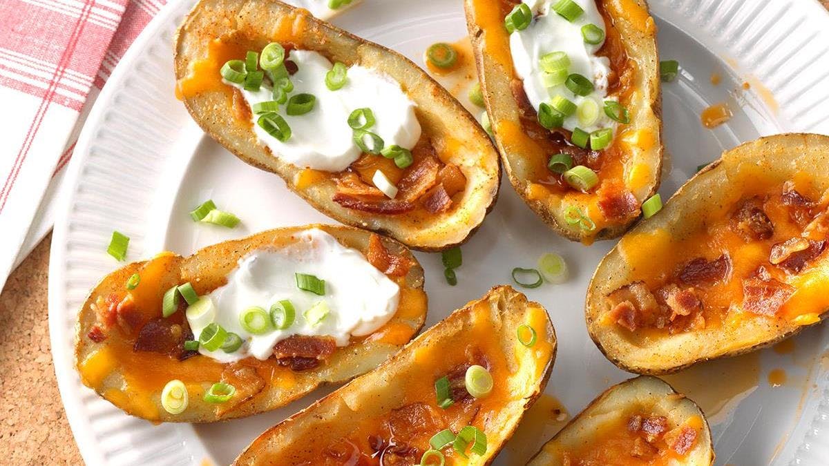 Order Potato Skins - 6 Pieces food online from New York Pizza Depot store, Ann Arbor on bringmethat.com