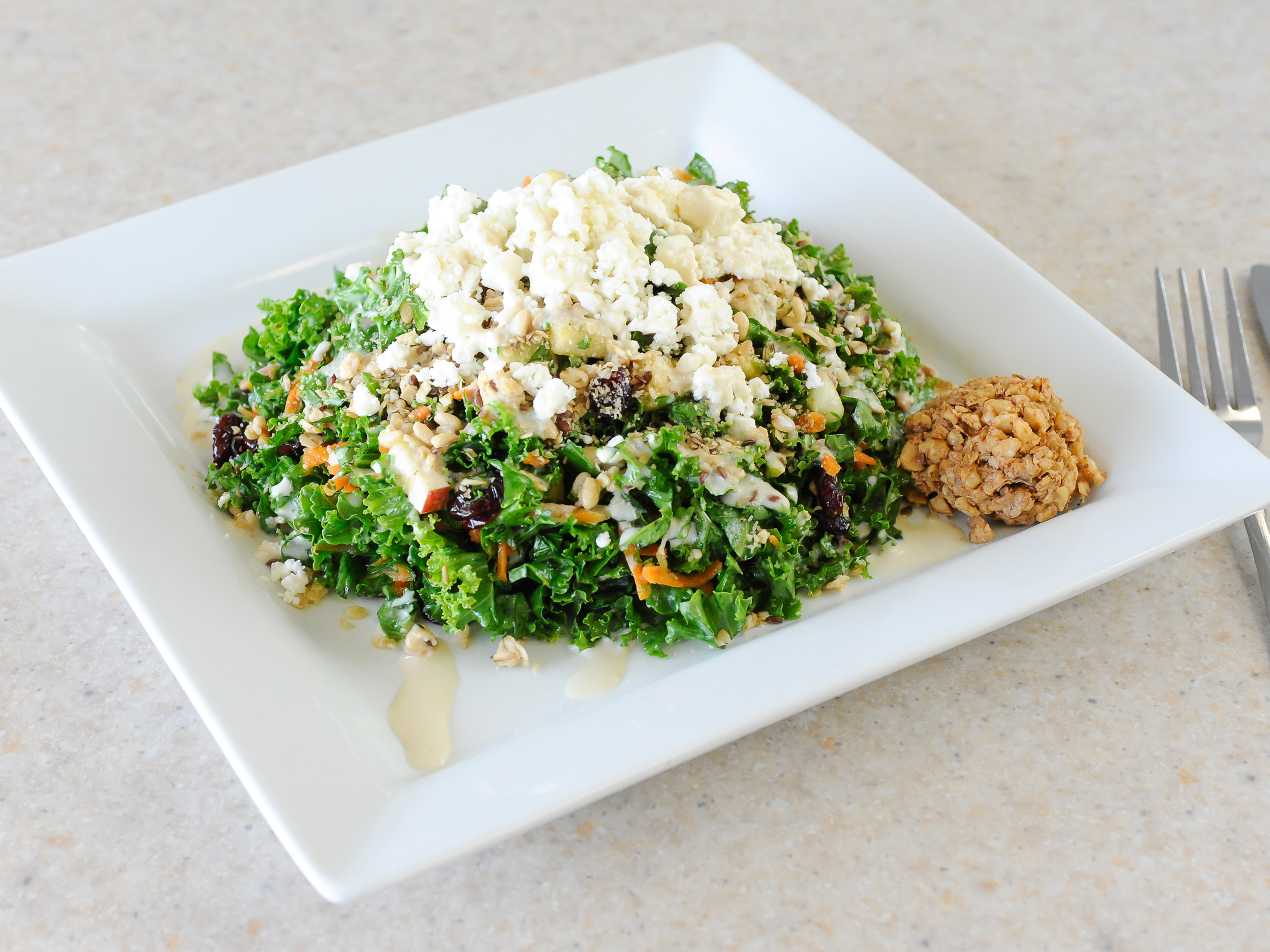 Order Raw Kale Salad food online from Juice Me Too store, Austell on bringmethat.com