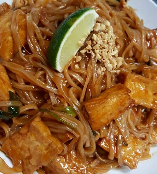 Order Tofu Pad Thai Noodles food online from Asian Spice store, LITTLETON on bringmethat.com