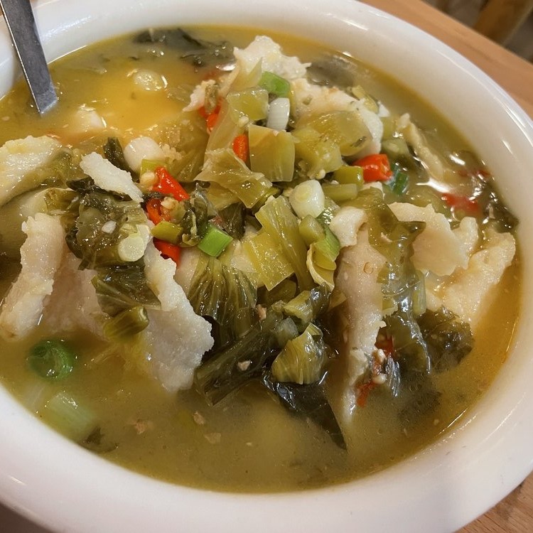 Order Fish with Sour Cabbage food online from Chuan Cafe store, Raleigh on bringmethat.com