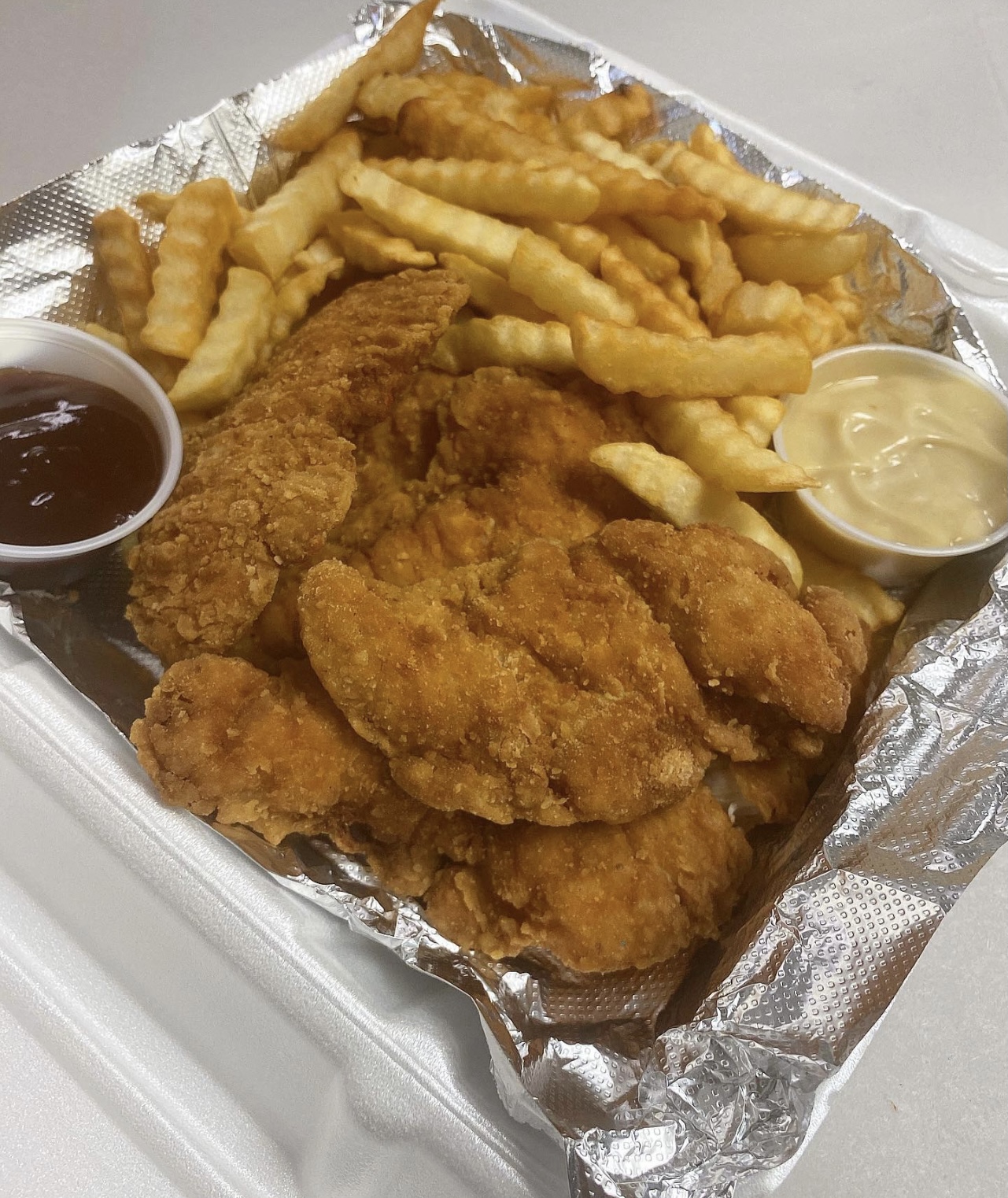 Order Chicken Tenders with Fries food online from The Perfect Scoop store, Philadelphia on bringmethat.com