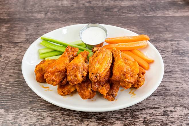 Order Killer Buffalo Wings - 10 Wings food online from Wood Ranch BBQ & Grill store, Camarillo on bringmethat.com