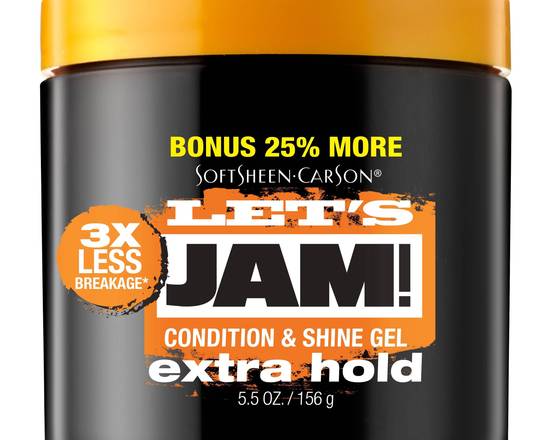 Order Let's Jam Condition & Shine Gel: Extra Hold 5.5 oz food online from iDa Beauty Supply Store store, Middletown on bringmethat.com