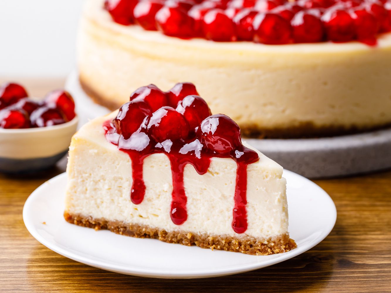 Order Cheesecake (One Slice) food online from Valencia Pizza & Pasta store, San Francisco on bringmethat.com