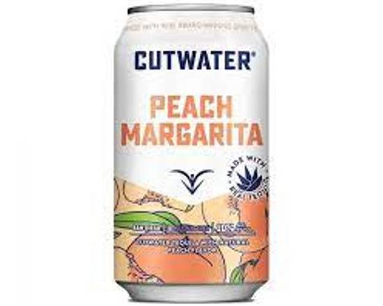 Order Cutwater Peach Margarita Cocktail 12oz can food online from Pit Stop Liquor Mart store, El Monte on bringmethat.com