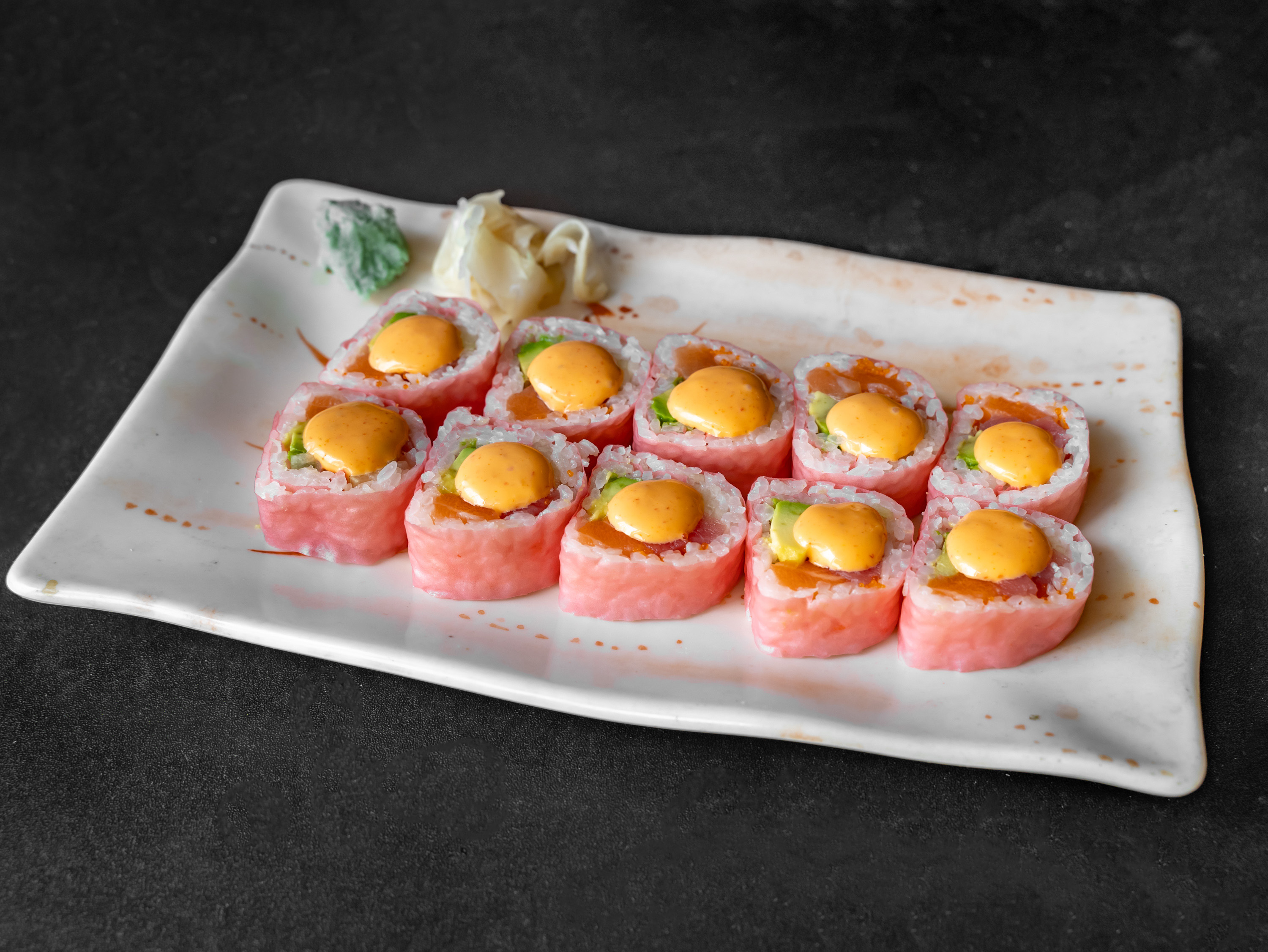 Order 10 Pieces Pink Lady Roll food online from Terryin store, Philadelphia on bringmethat.com