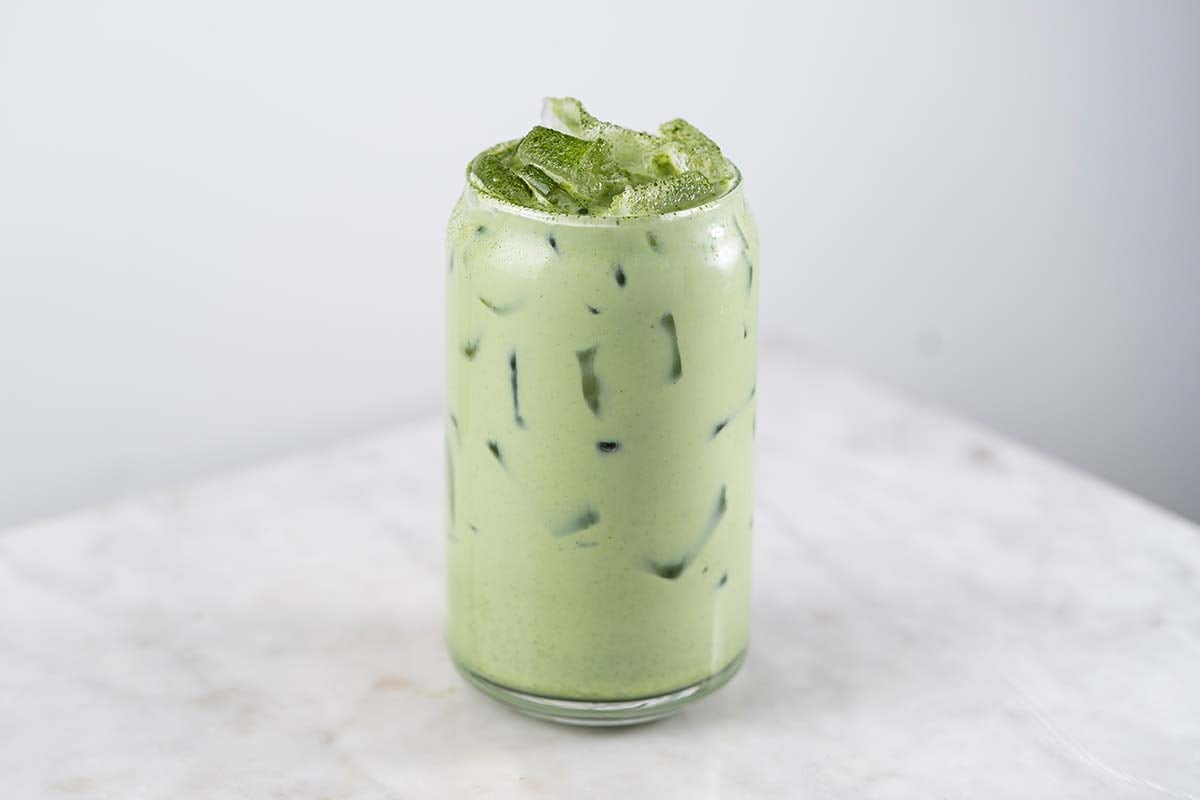 Order Iced Matcha Latte food online from Bluestone Lane Cafe store, Armonk on bringmethat.com