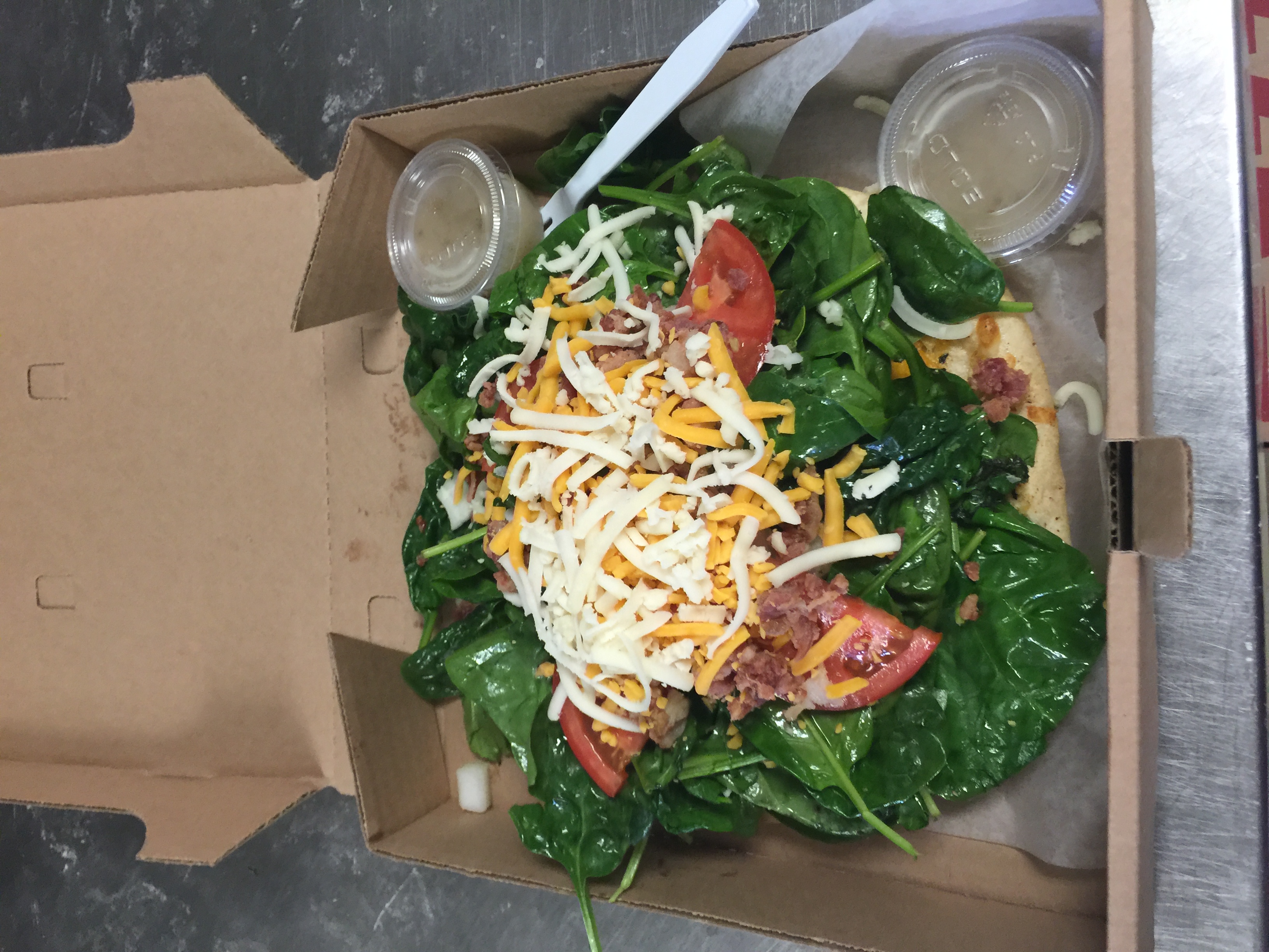 Order Spinach Salad food online from Country Style Pizza store, Bridgeville on bringmethat.com