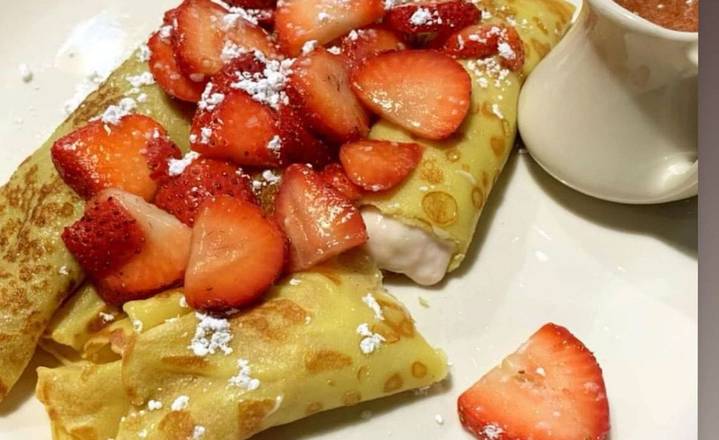 Order Stuffed Strawberry Crepes food online from The Original Pancake House store, Baltimore on bringmethat.com