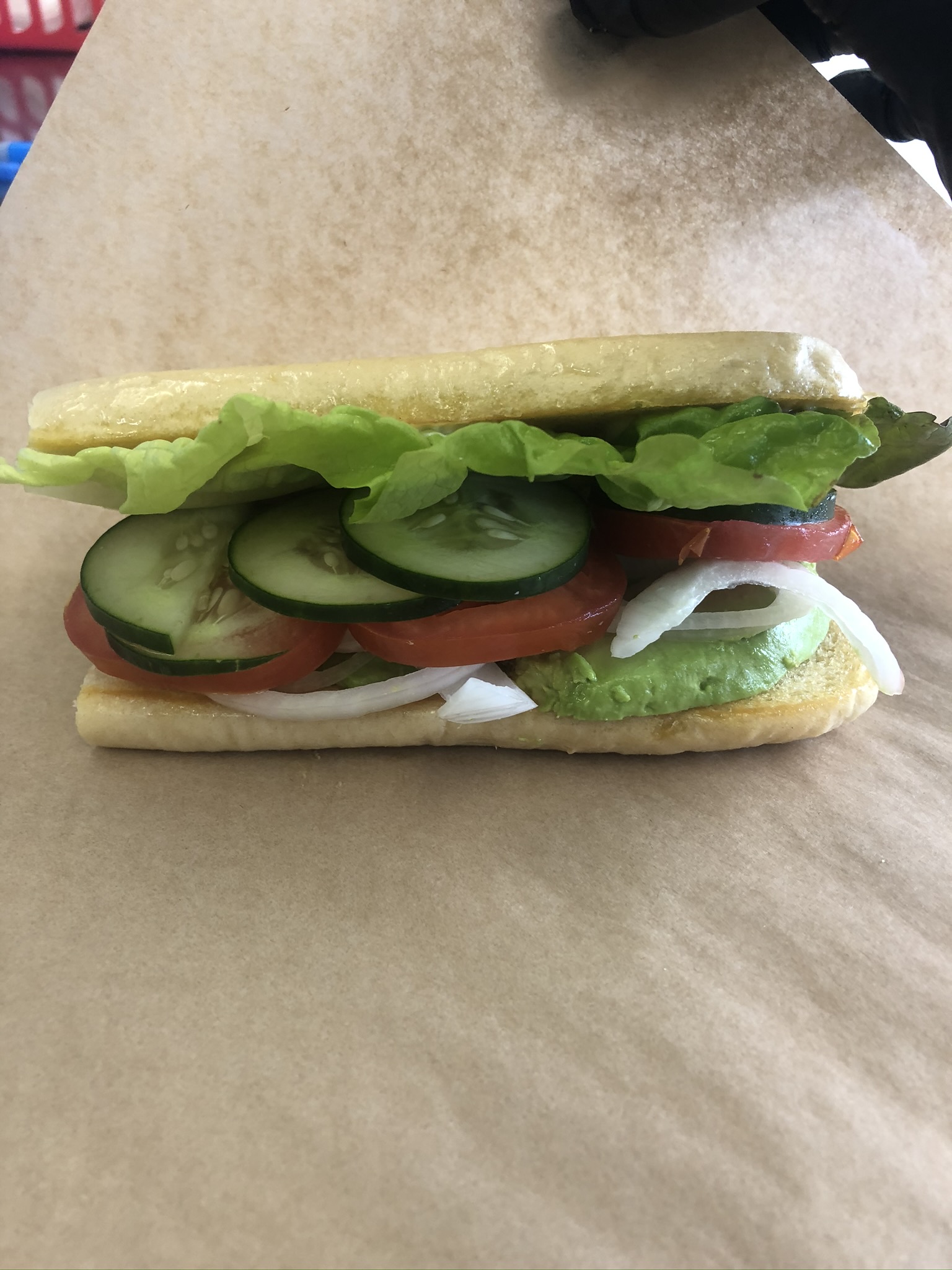 Order The Veggie Sandwich food online from Dayton Street Eats store, Kettering on bringmethat.com