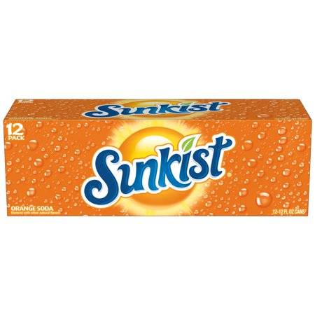 Order Sunkist Orange Soda 12 Pack food online from Deerings Market store, Traverse City on bringmethat.com