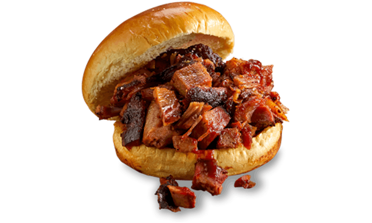 Order Kid's Georgia Chopped Pork Sandwich food online from Famous Daves store, Taylor on bringmethat.com