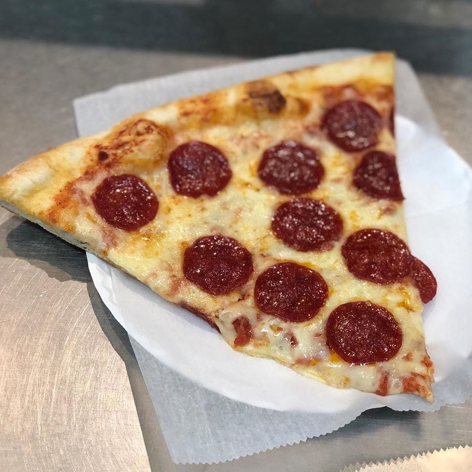 Order Pepperoni Pizza Slice - Slice food online from Planet Pizza store, Ridgefield on bringmethat.com