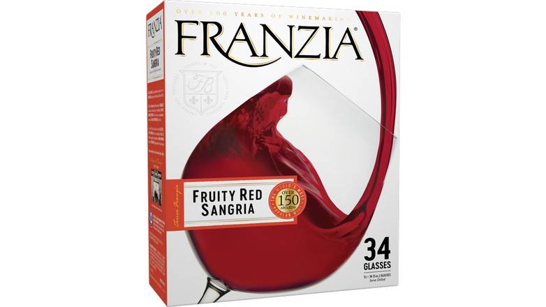 Order Franzia Fruity Red Sangria Red Wine food online from Waldi Discount Liquor store, Ansonia on bringmethat.com