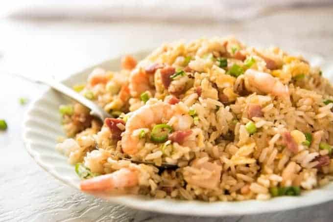Order House Deluxe Fried Rice food online from Macky Kitchen store, Richmond on bringmethat.com