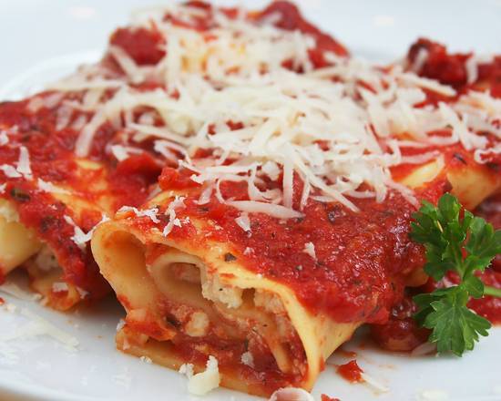 Order The Cheese Manicotti food online from Pasta Glory store, La Mesa on bringmethat.com
