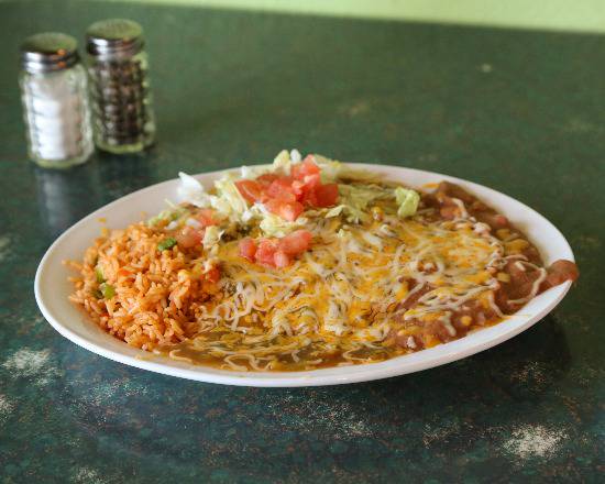 Order Cheese Enchilada Plate food online from Little Anita Corrales store, Albuquerque on bringmethat.com