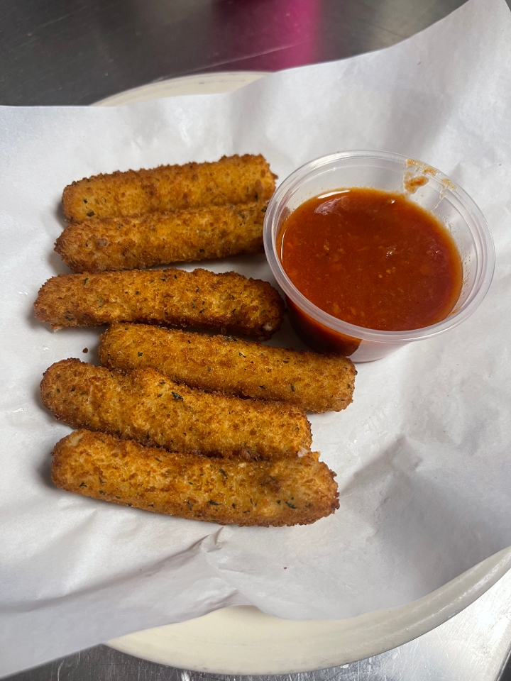 Order Mozzarella Sticks (6) food online from New York J and P Pizza store, Mount Airy on bringmethat.com