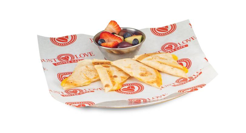 Order Cheesy Quesadilla food online from Just Love Coffee Cafe store, Pooler on bringmethat.com