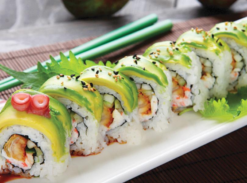 Order Caterpillar Roll food online from California Rock'n Sushi store, Los Angeles on bringmethat.com