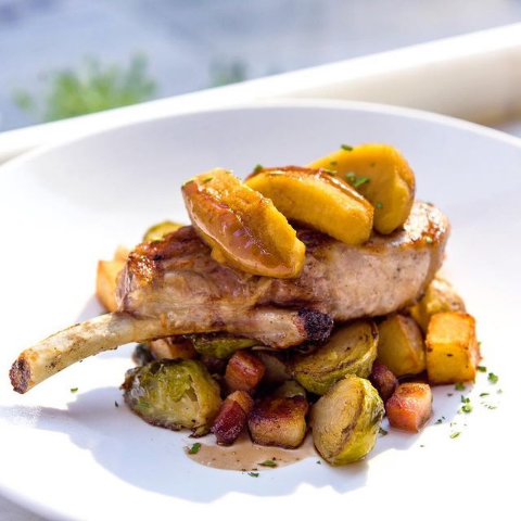 Order Grilled Pork Chop food online from Trattoria bianca store, New York on bringmethat.com