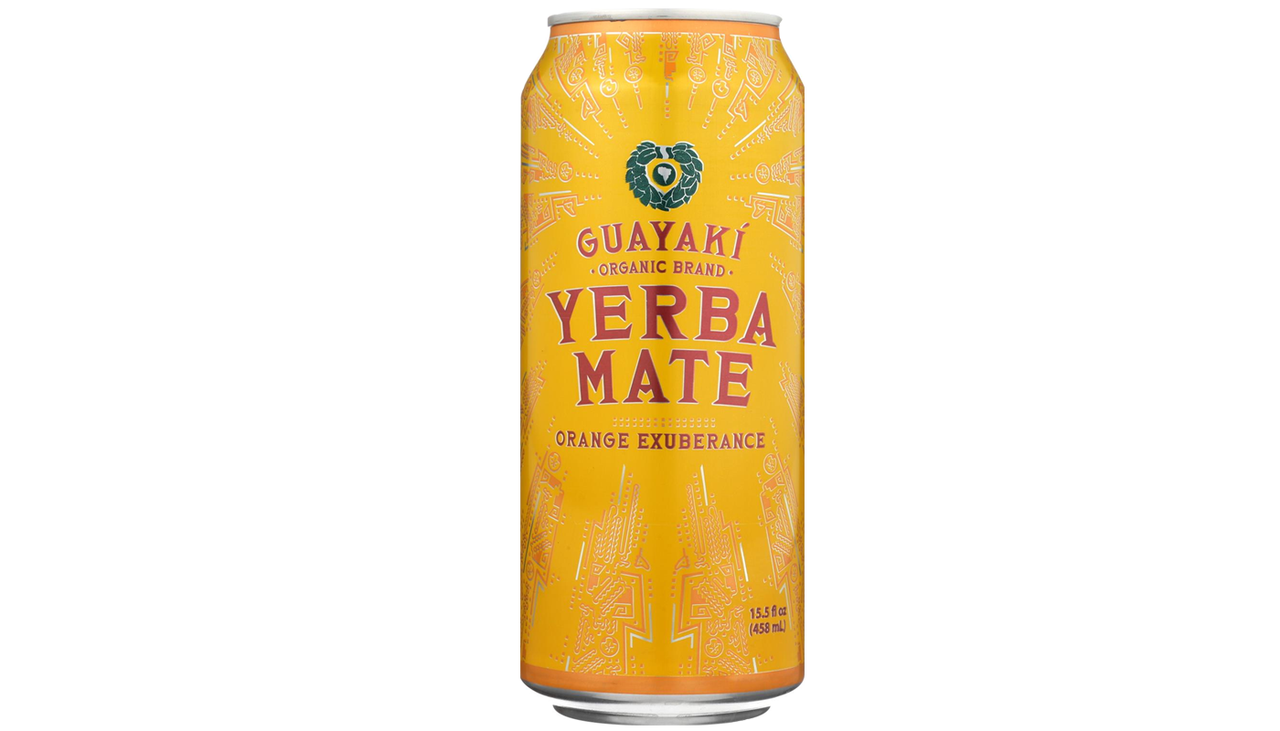 Order Guayaki Orange Exuberance 15.5oz food online from Extramile store, Los Angeles on bringmethat.com