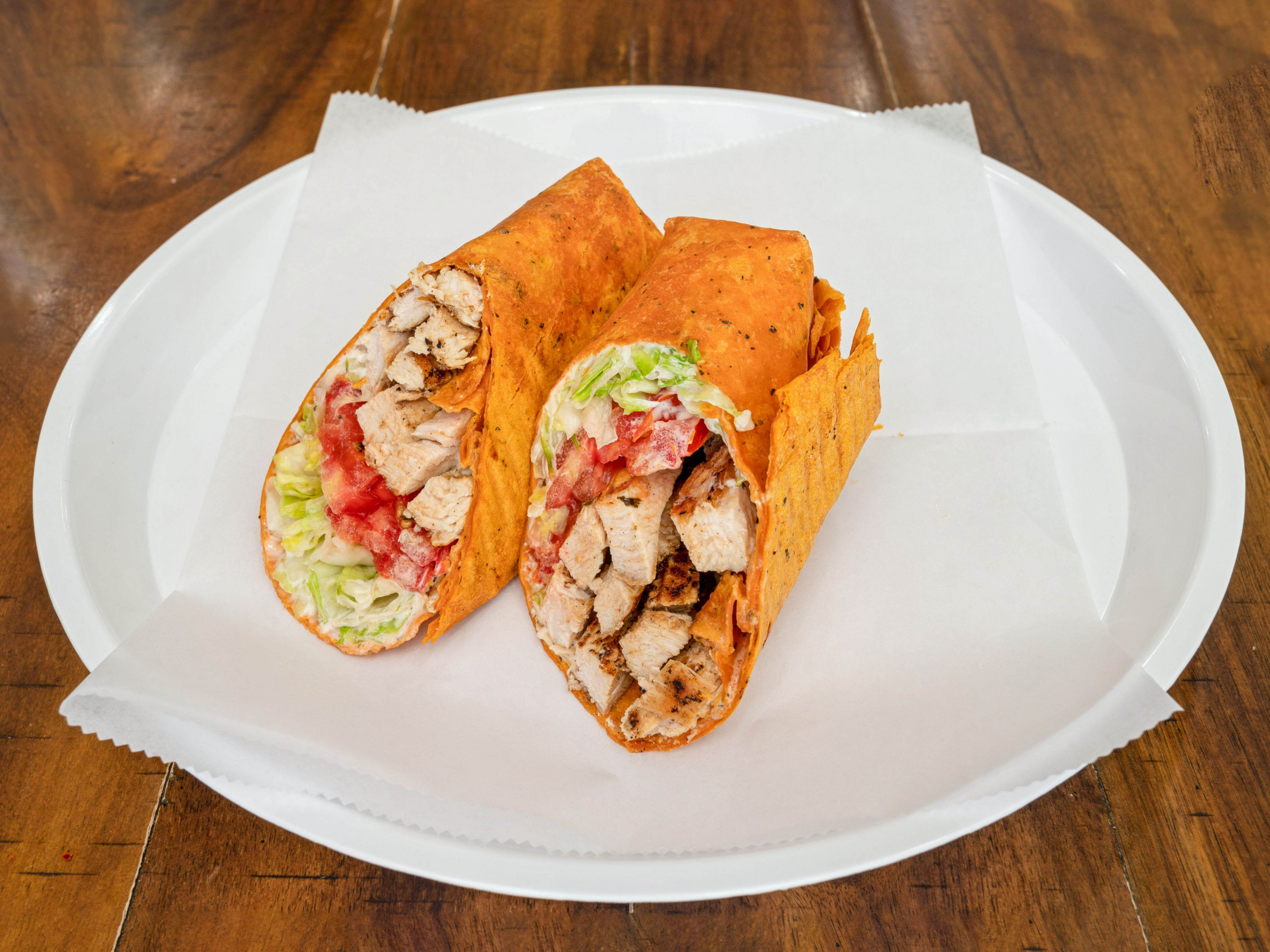 Order 6. Chicken Americano Wrap food online from Prince of Pizza - Bergen Ave. store, Jersey City on bringmethat.com