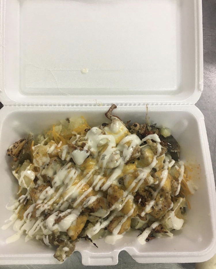 Order Chicken Loaded Potato/Fries food online from Jordan Eatery store, Cleveland on bringmethat.com