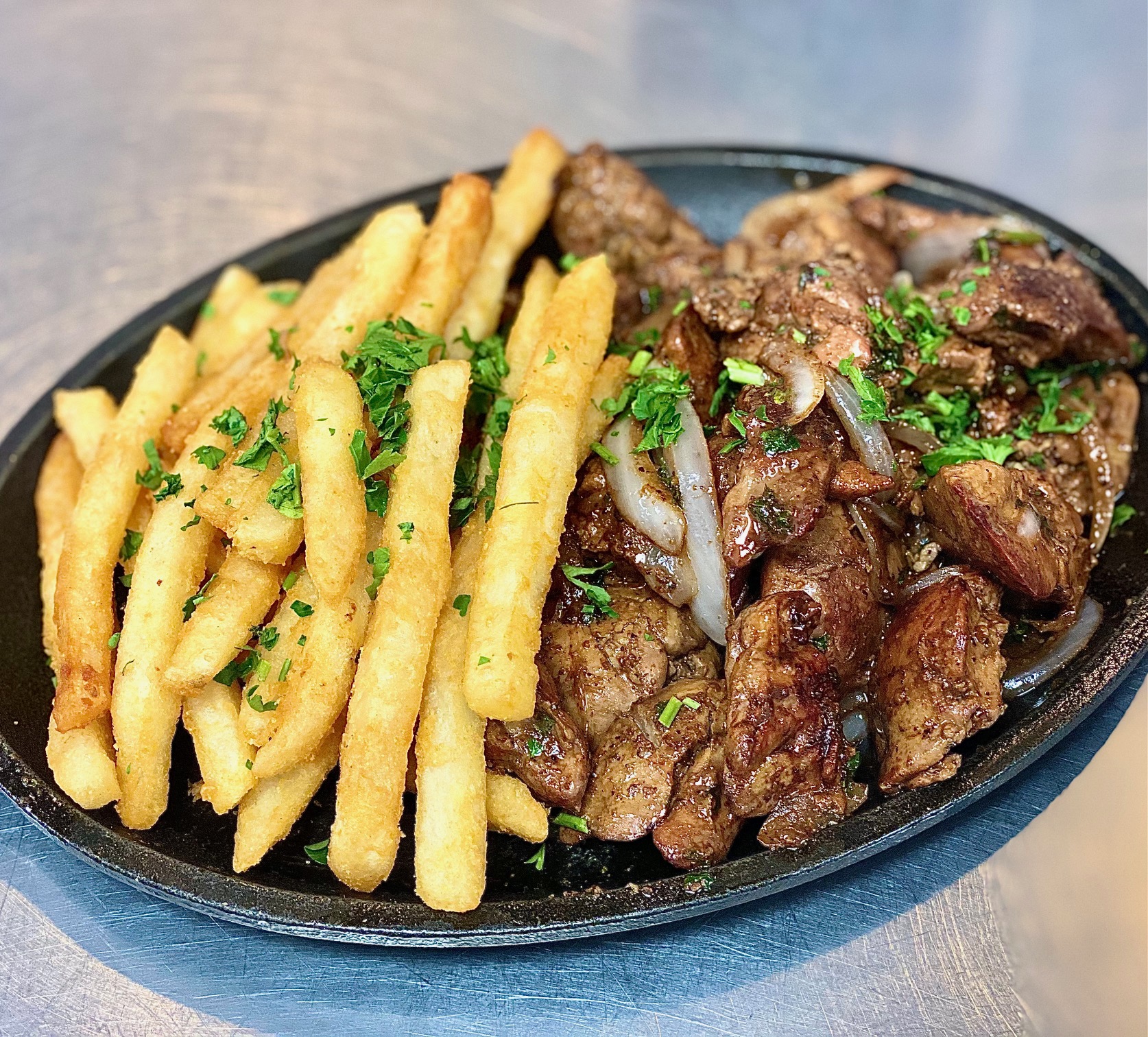 Order Chicken Liver Plate food online from Libanais Resturant store, Lincolnwood on bringmethat.com