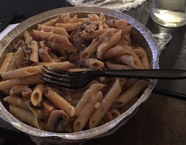 Order Chicken Fettuccine Marsala food online from The Hideout Pizza & Grill store, Anaheim on bringmethat.com