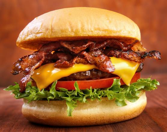 Order Bacon and Cheese Burger food online from Cluck-U-Chicken store, Red Bank on bringmethat.com